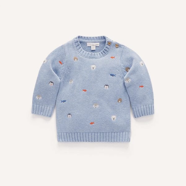 Snowy Embroidered Jumper